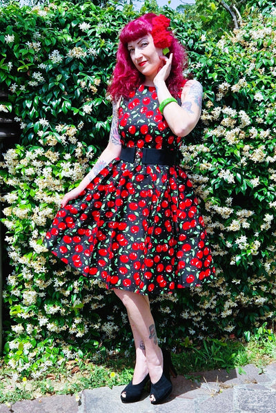 Women's Retro Cherry Swing Dress