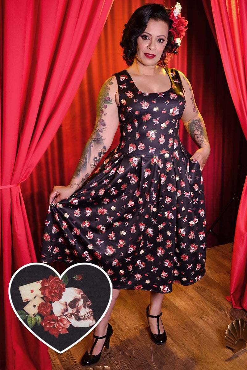 Rose swing dress top