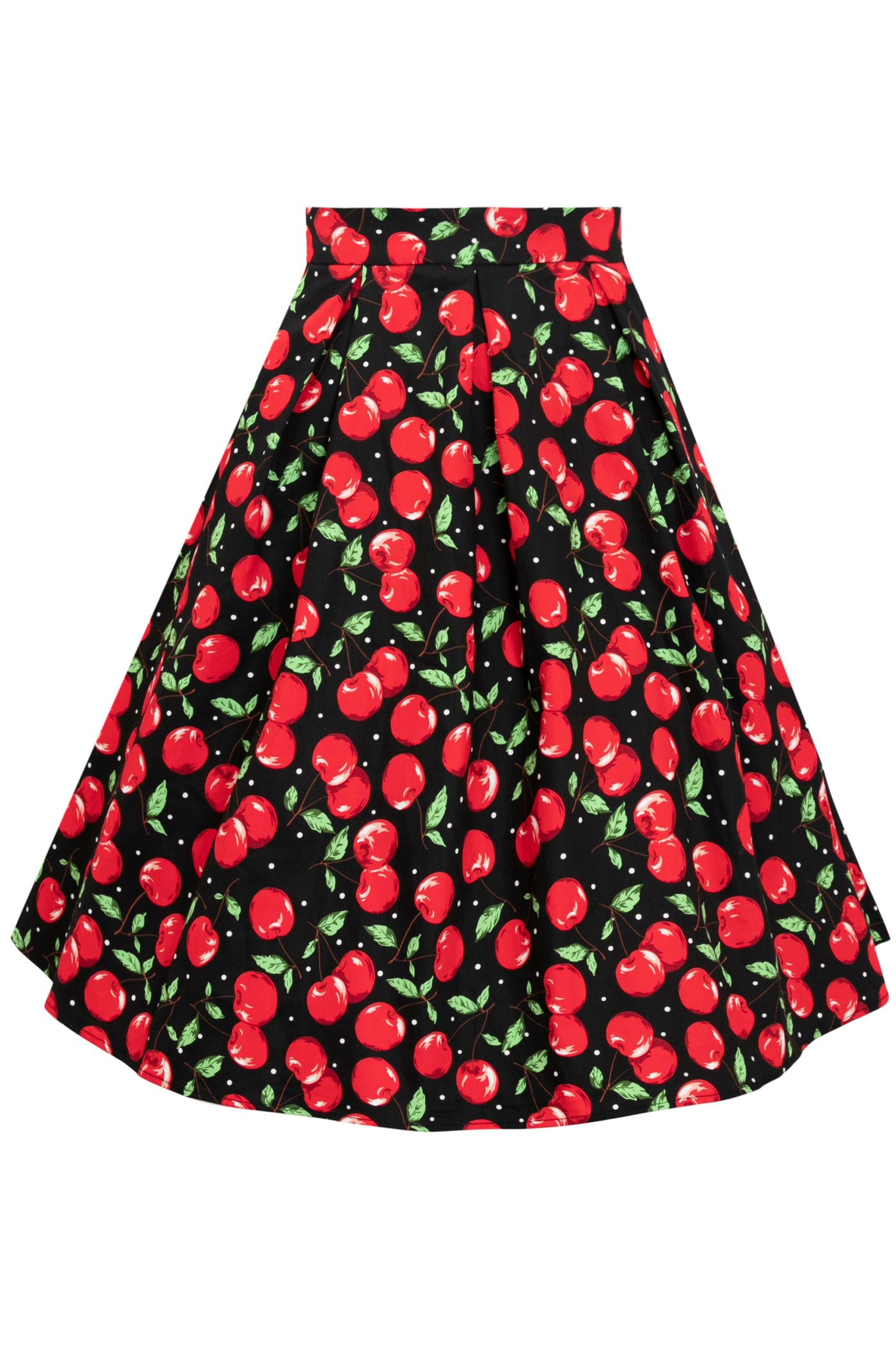 Carolyn Retro Cherry Swing Skirt