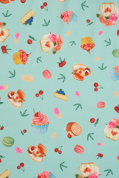  Cap Sleeved Skater Dress In Afternoon Print