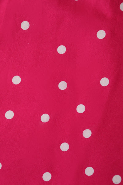 Stylish 50's  Retro Swing Dress in Dark Pink