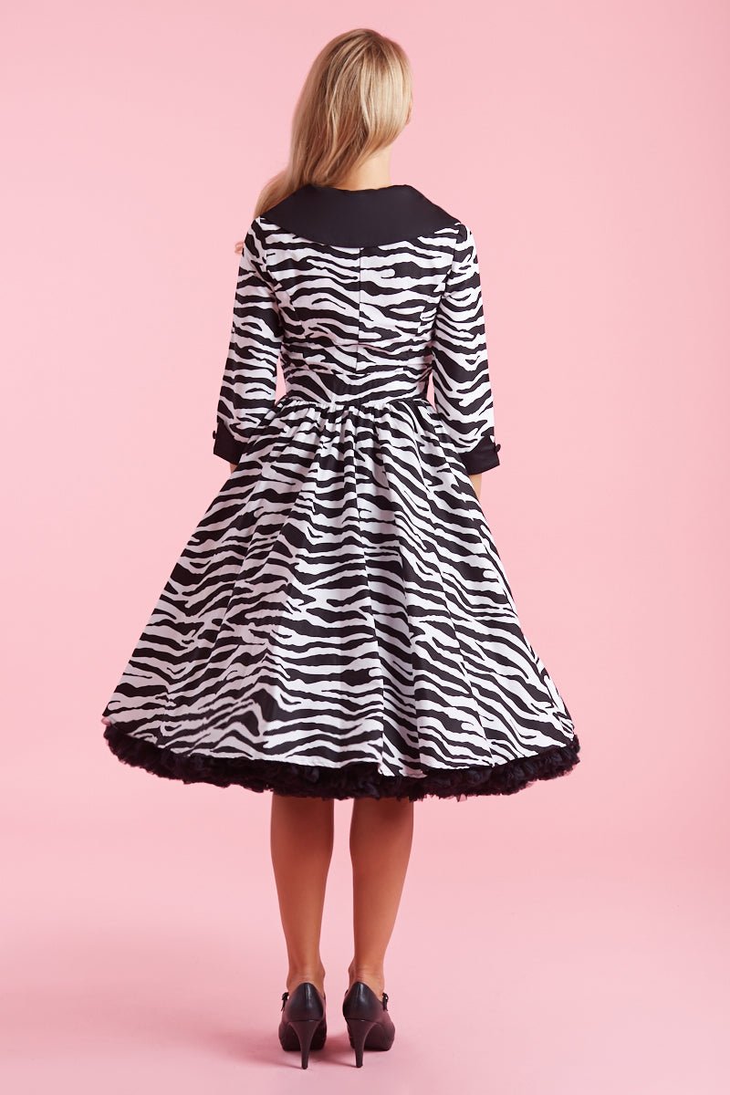 Coat Dress in Zebra Print