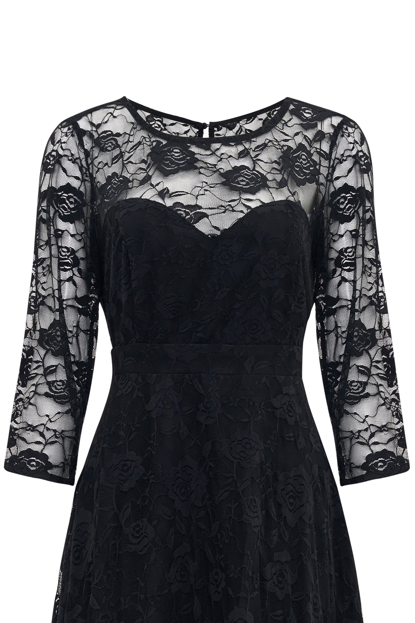Woman's Black Formal Lace Dress