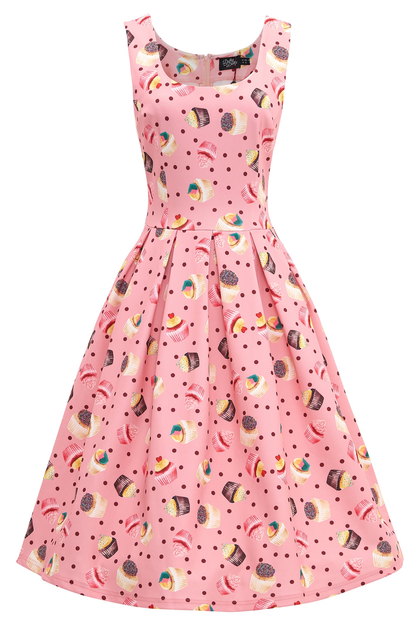 Woman's Pink Cupcake Swing Dress