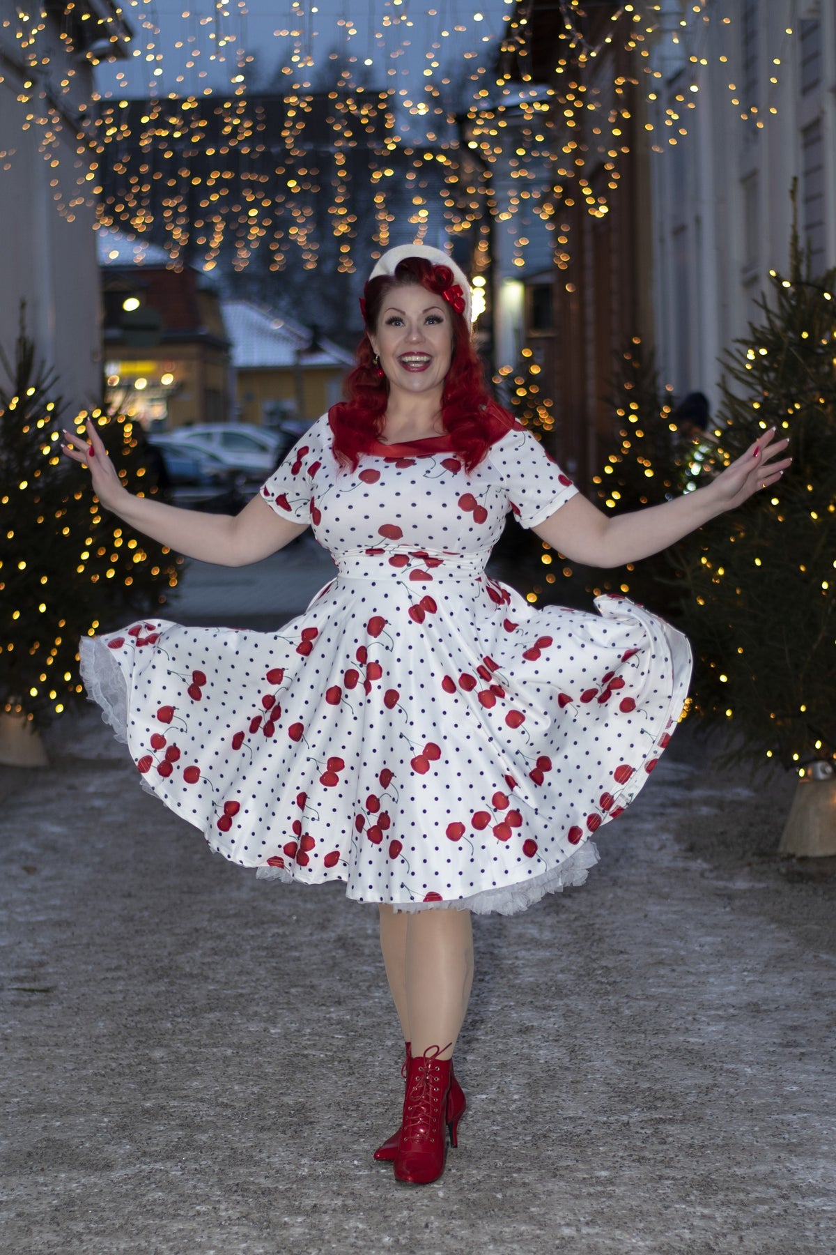 Christmas rockabilly dress hot sale