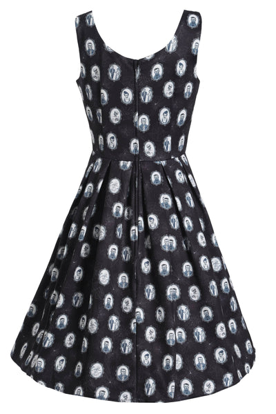 Frankenstein Black Swing 1950's Dress Back