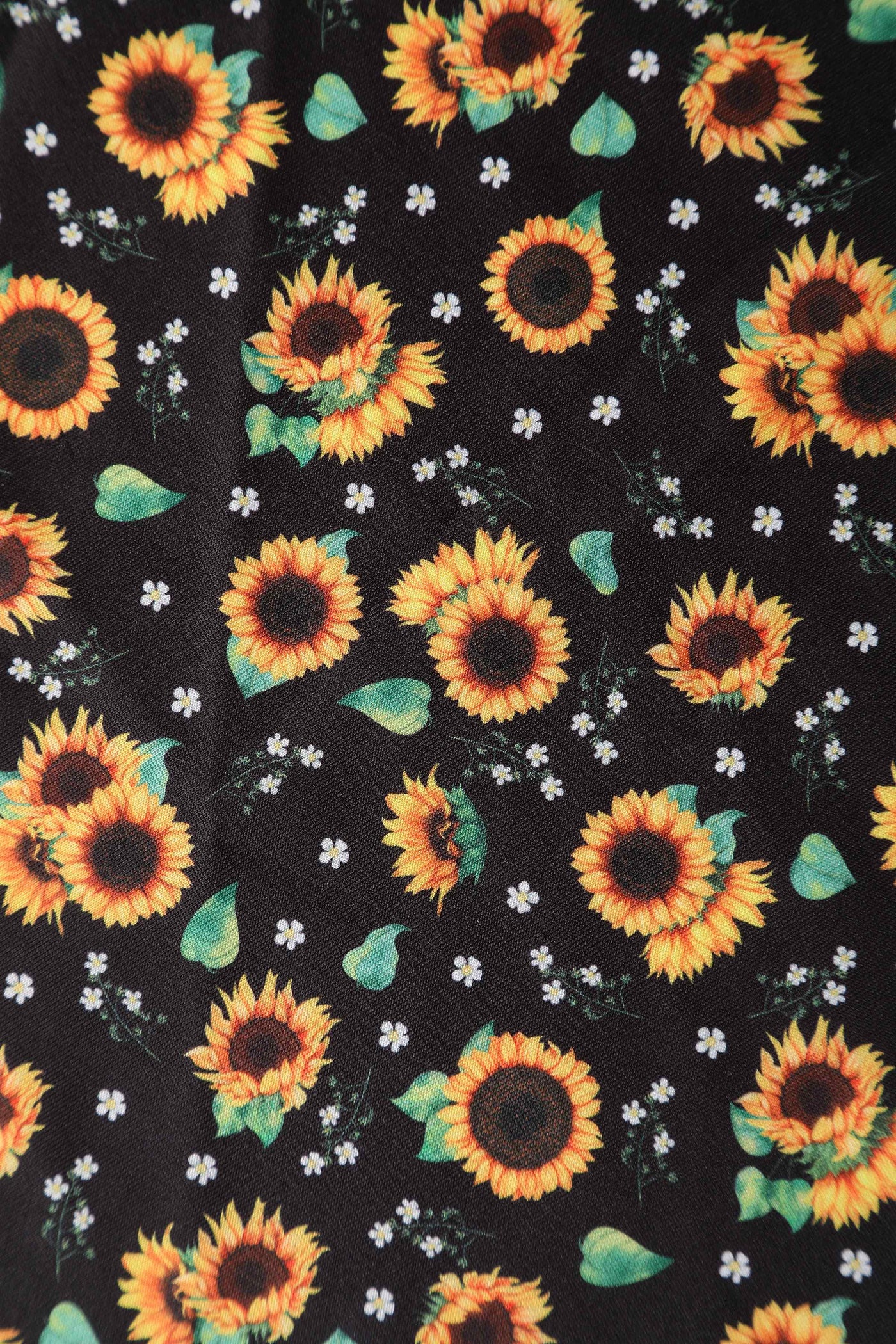 Black Sunflower Swing Dress