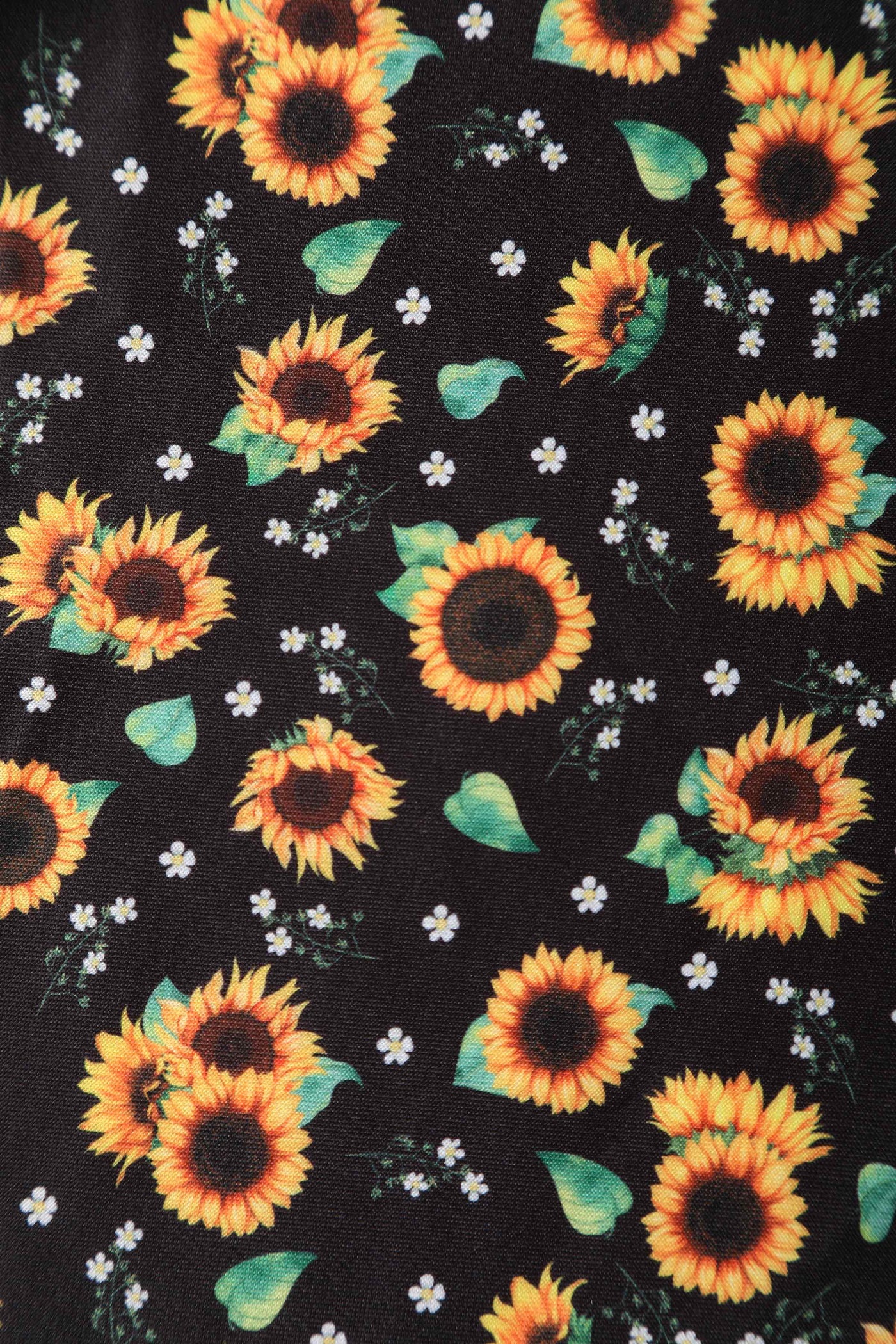 Black Sunflower Swing Dress