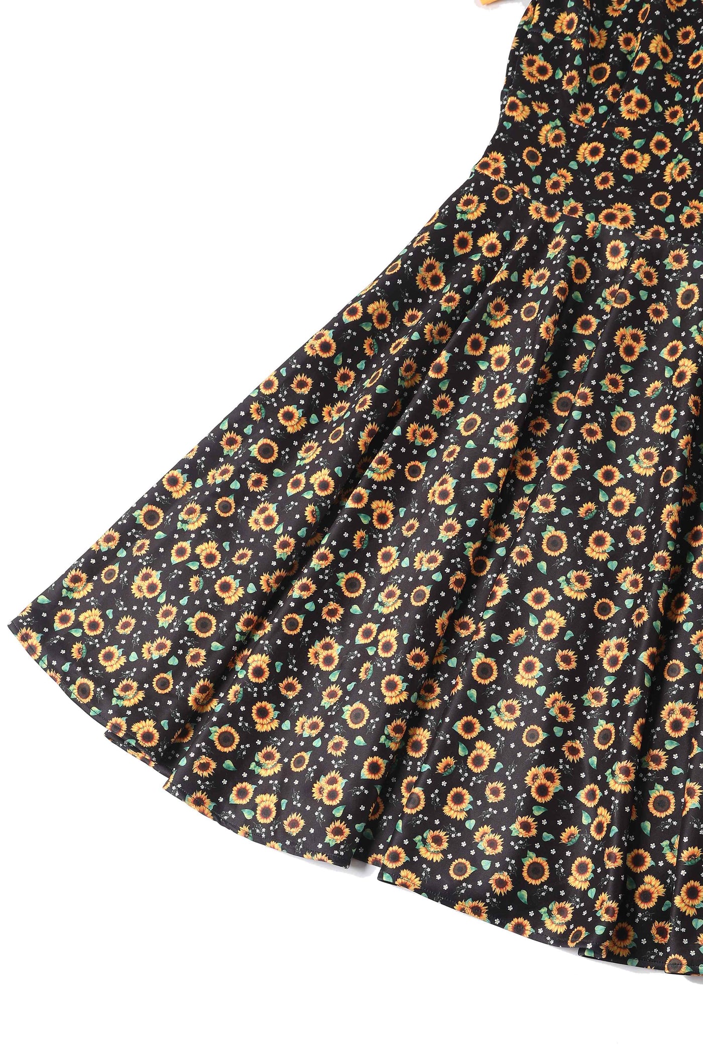 Black Sunflower Swing Dress