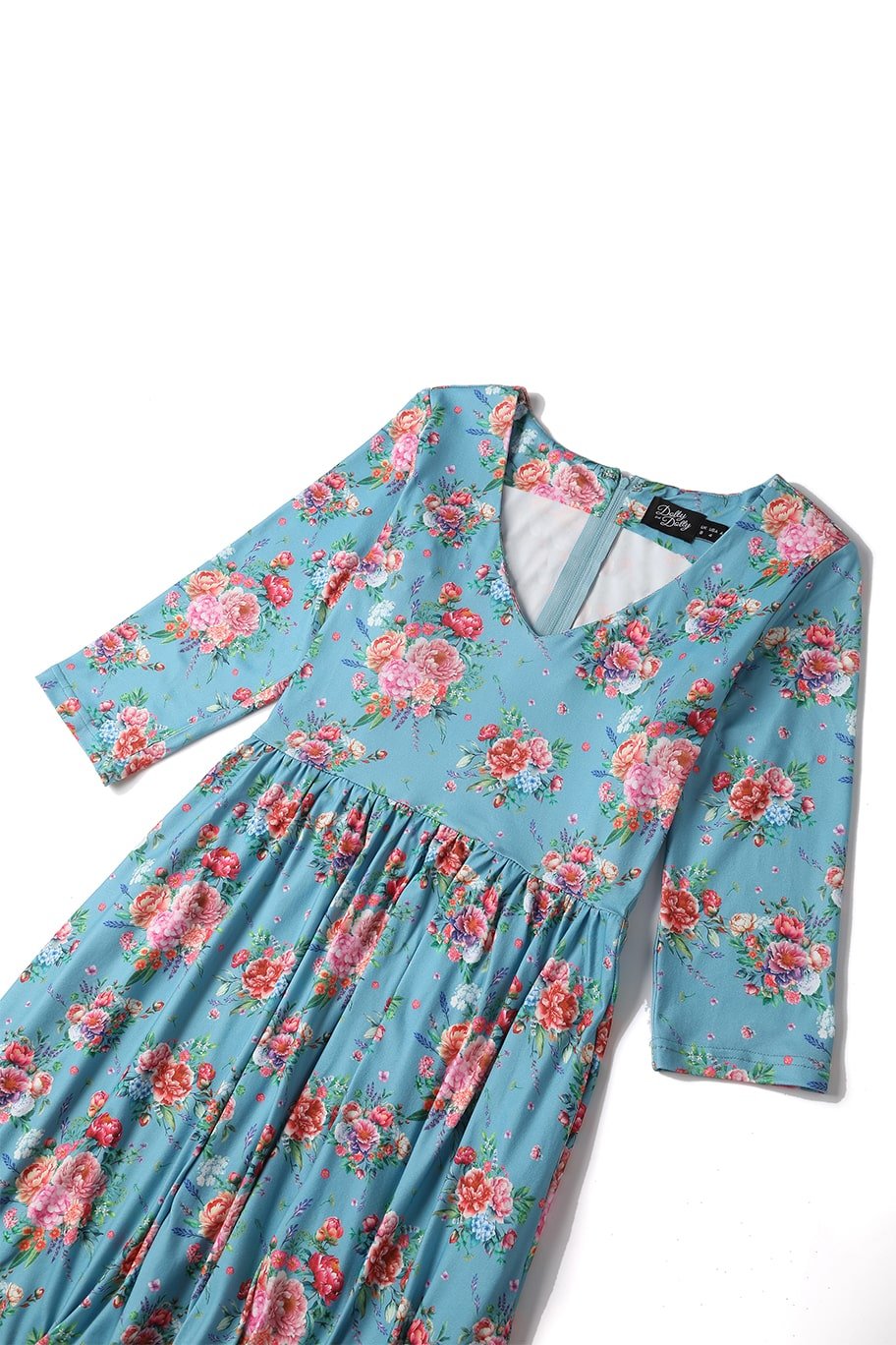 Blue English Garden Dress