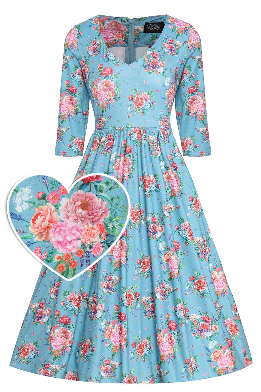 Blue English Garden Dress