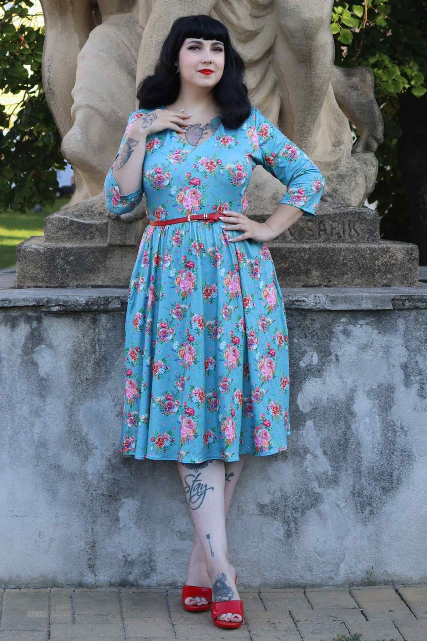 Blue English Garden Dress