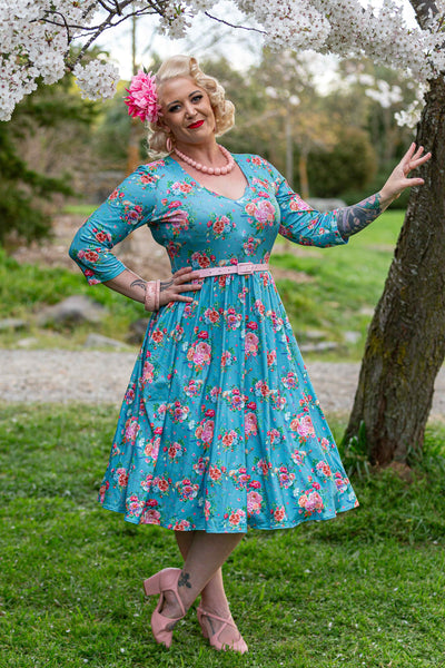 Blue English Garden Dress