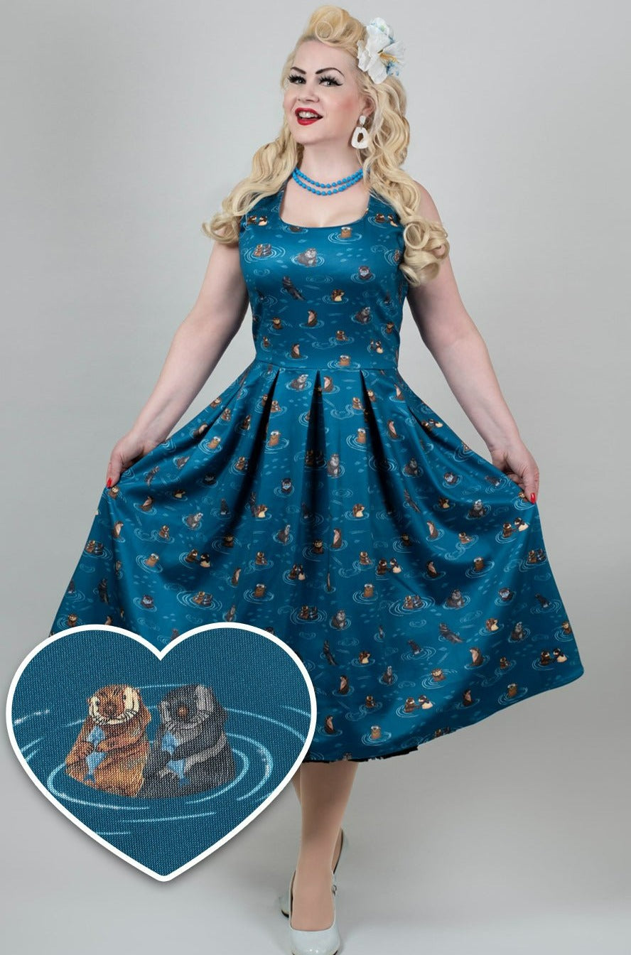 Blue Otter Family Tea Dress