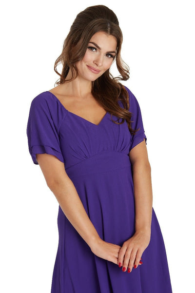 Women's Floaty Chiffon Dress in Purple