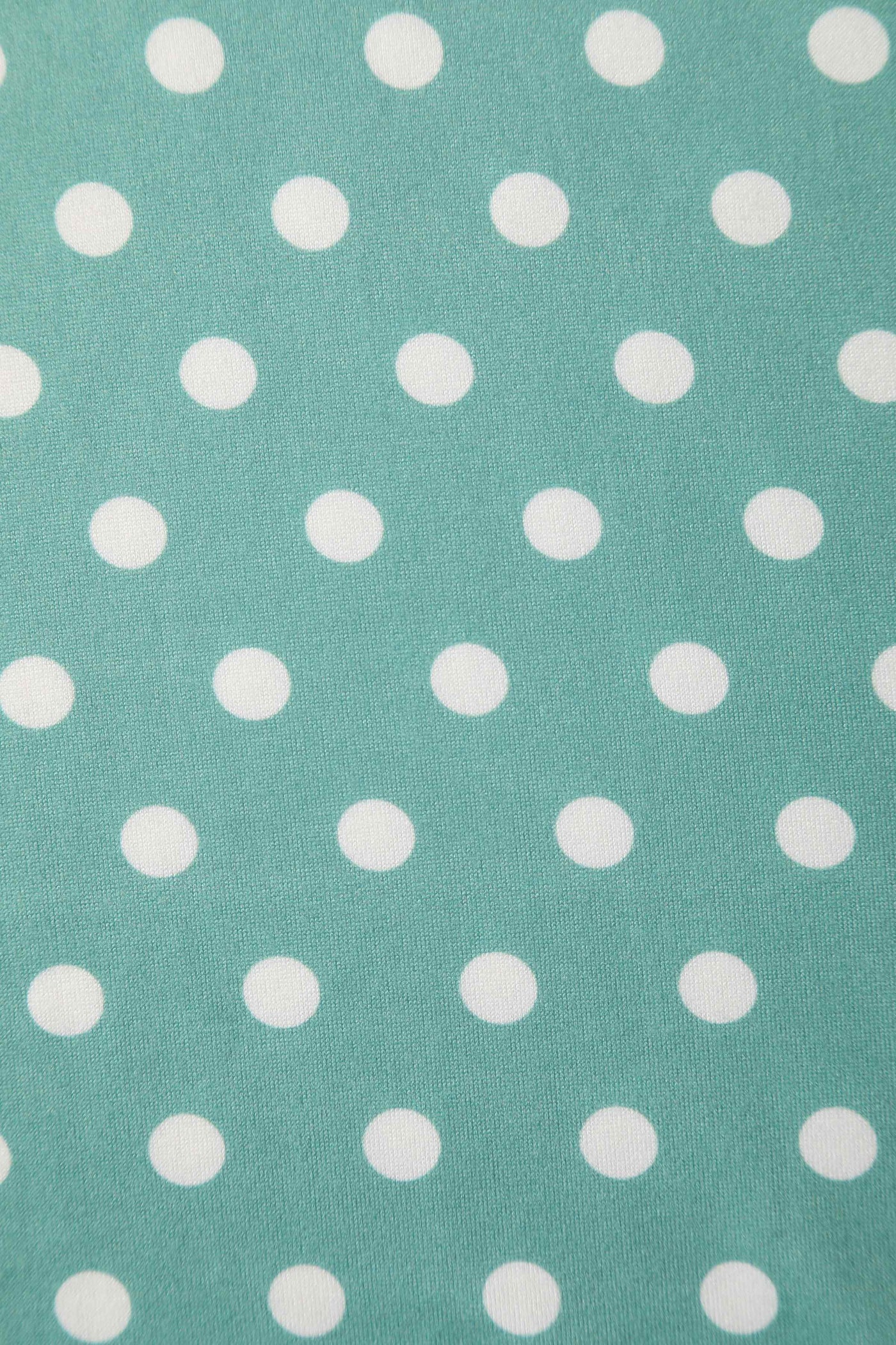 Crossover Bust Sage Green Polka Dot Dress