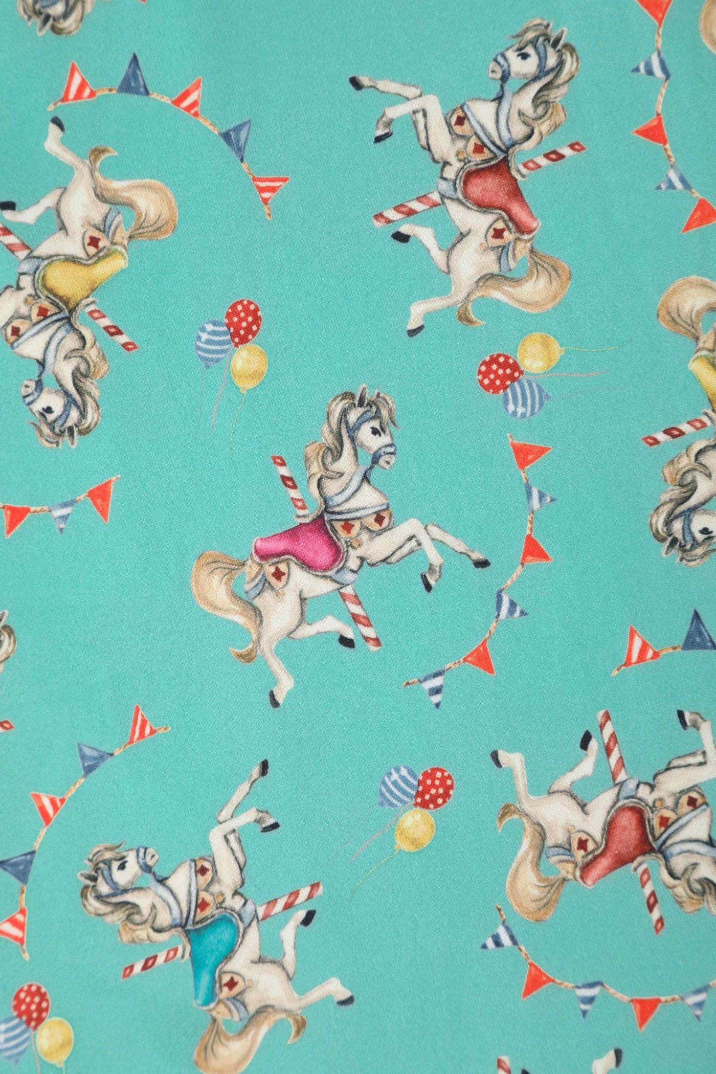 Crossover Bust Turquoise Carousel Dress