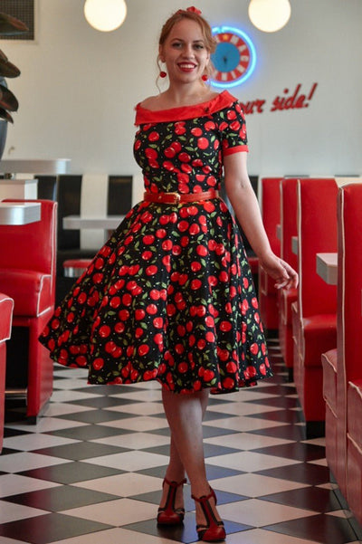 Cute Cherry Swing Dress