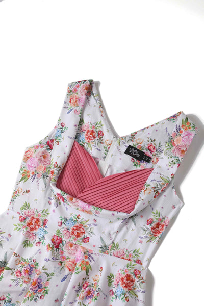 English Garden Pleated Bust Dress