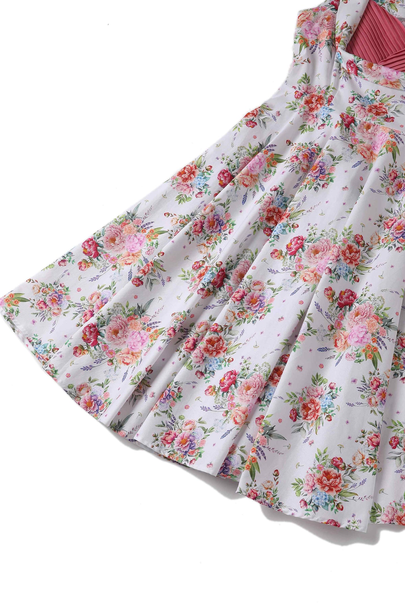 English Garden Pleated Bust Dress