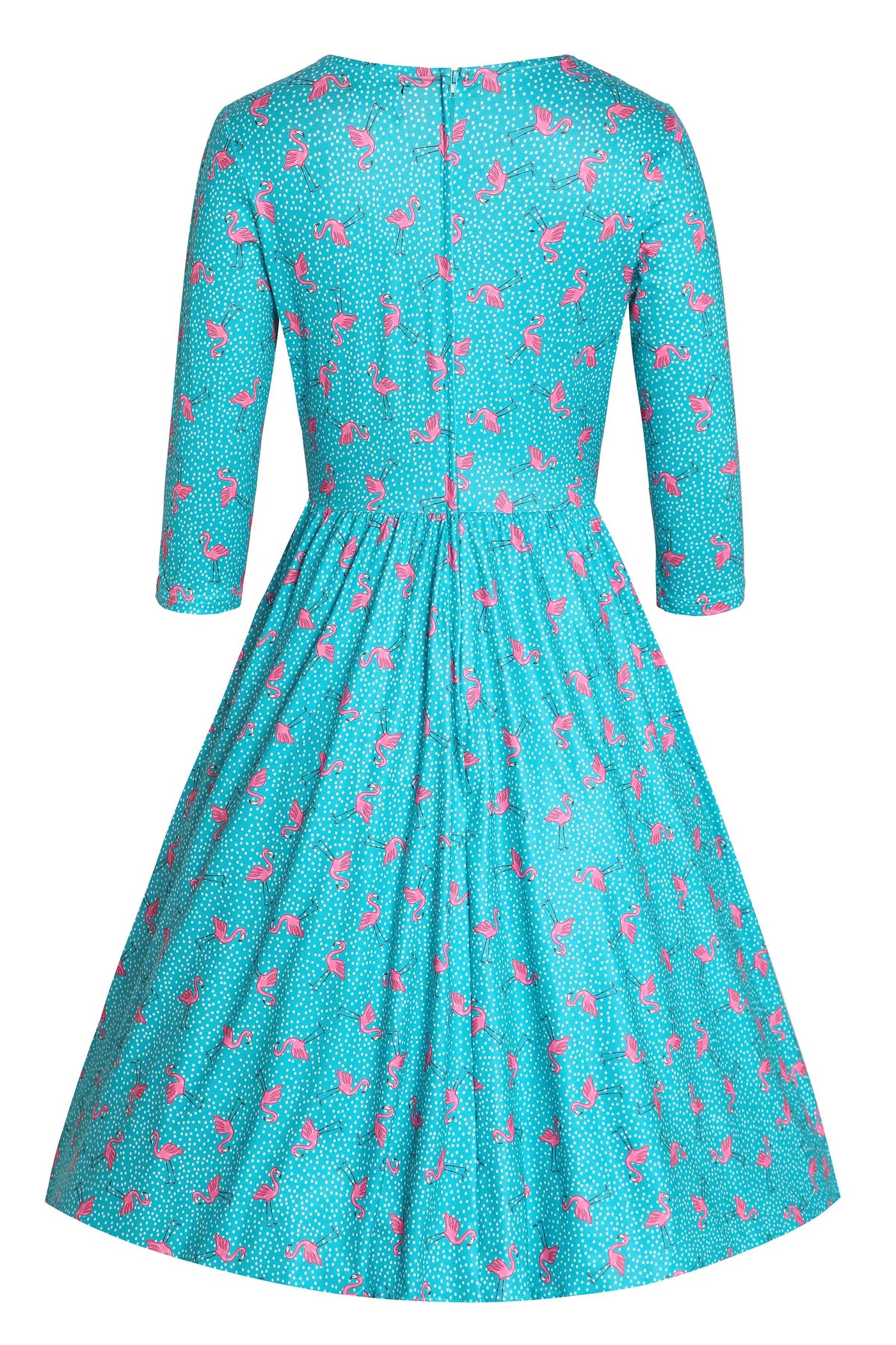 Billie Blue Flamingo Long Sleeved Dress Billie Blue Flamingo Long Sleeved Dress