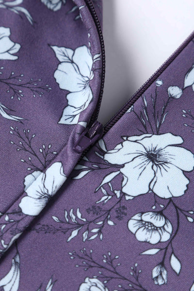Close up View of Mushroom Navy Blue Jumpsuit With Pockets