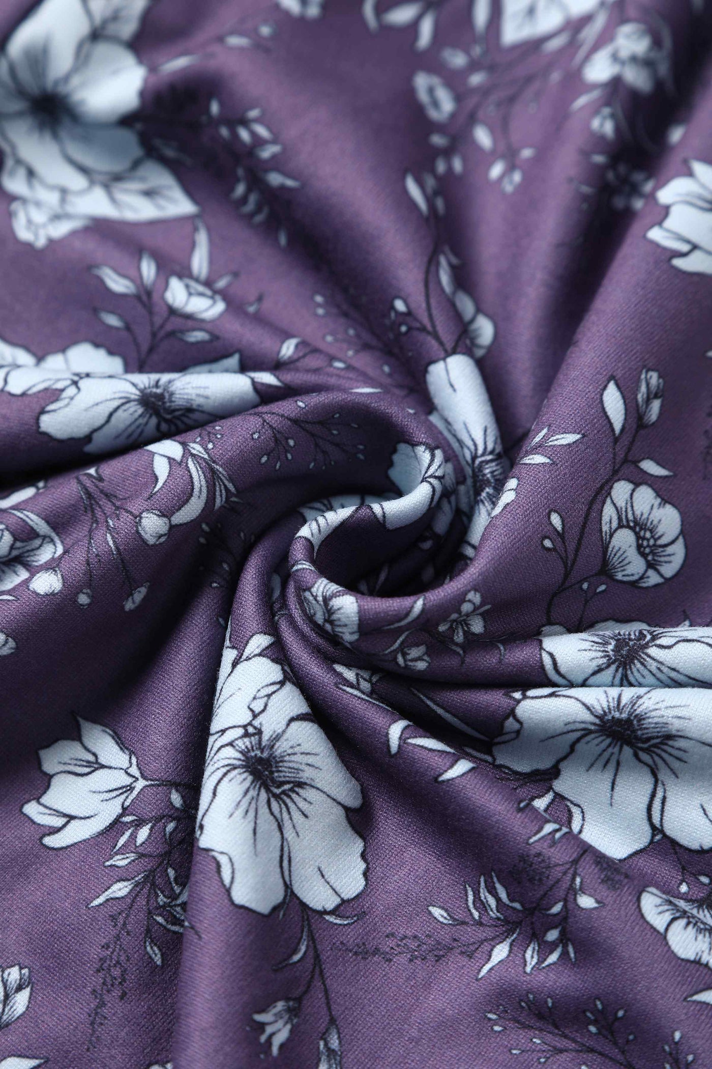Close up View of Mushroom Navy Blue Jumpsuit With Pockets