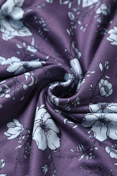 Close up View of Mushroom Navy Blue Jumpsuit With Pockets