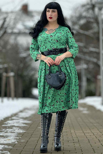 Frankenstein & The Bride Print Dress