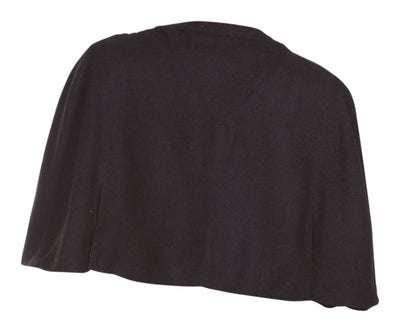 Glamorous 50s Style Cape Shrug in Black