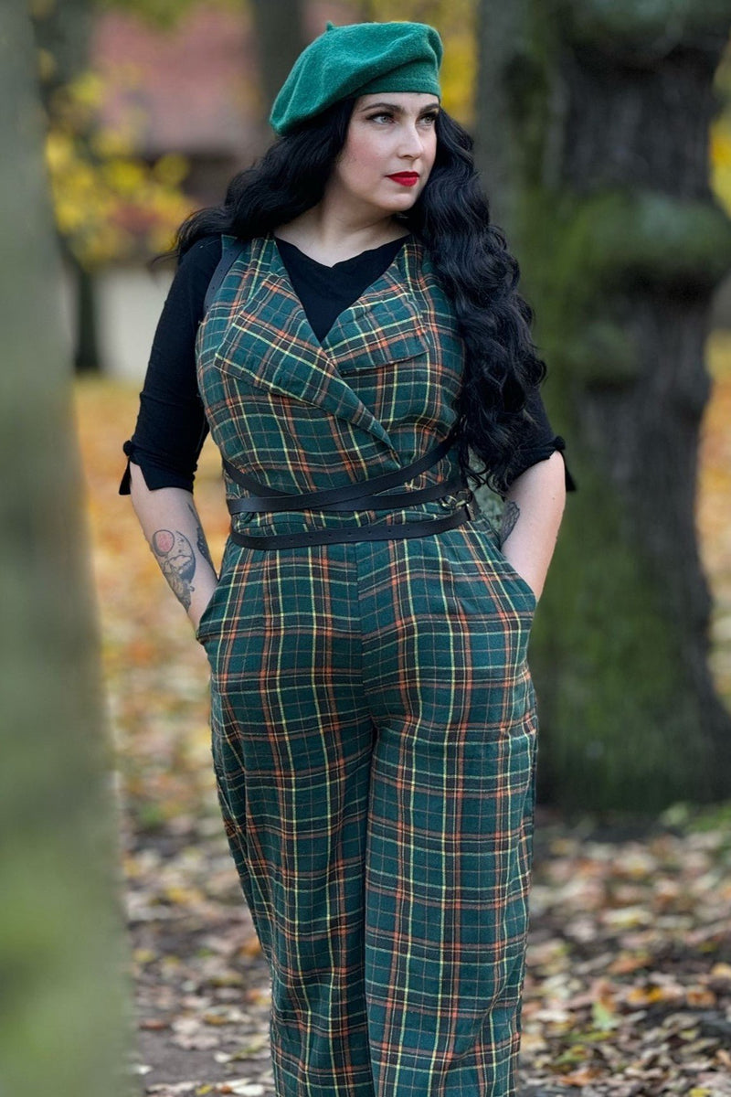 Green Tartan Jumpsuit