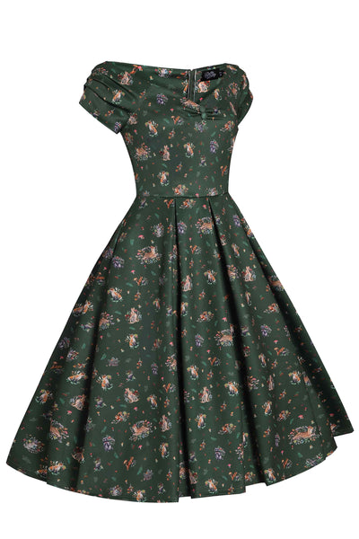 Green Woodland Circle Dress