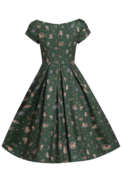 Green Woodland Circle Dress