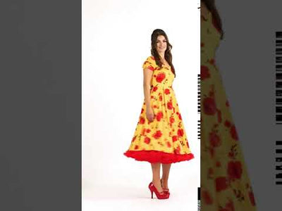 Lily Yellow Summer Floral Dress