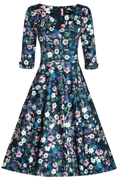 Hydrangea Floral Dress