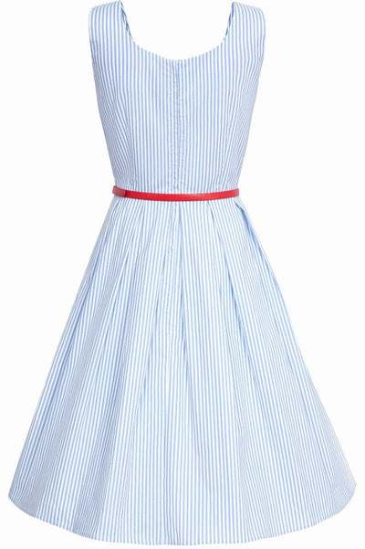 Kids Amanda Blue Striped Swing Dress