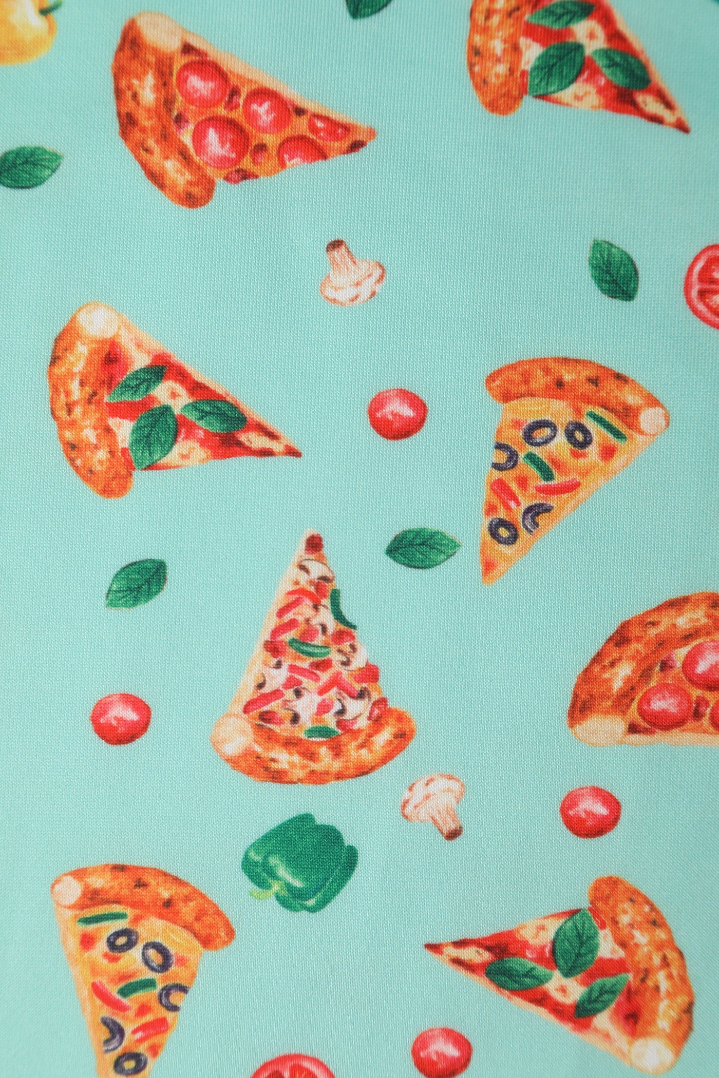 Light Blue Pizza Swing Dress