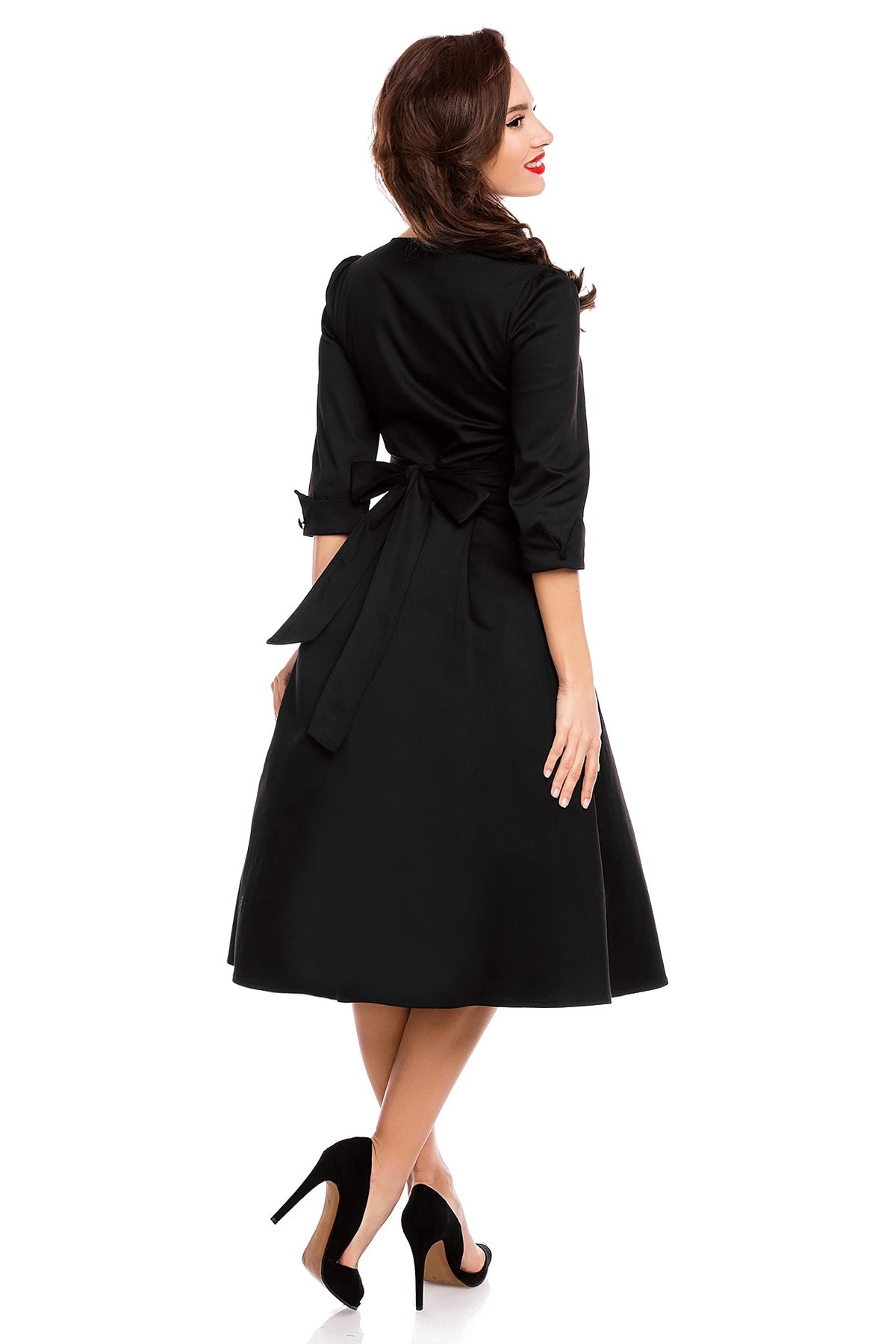 Long sleeve 50s clearance dress