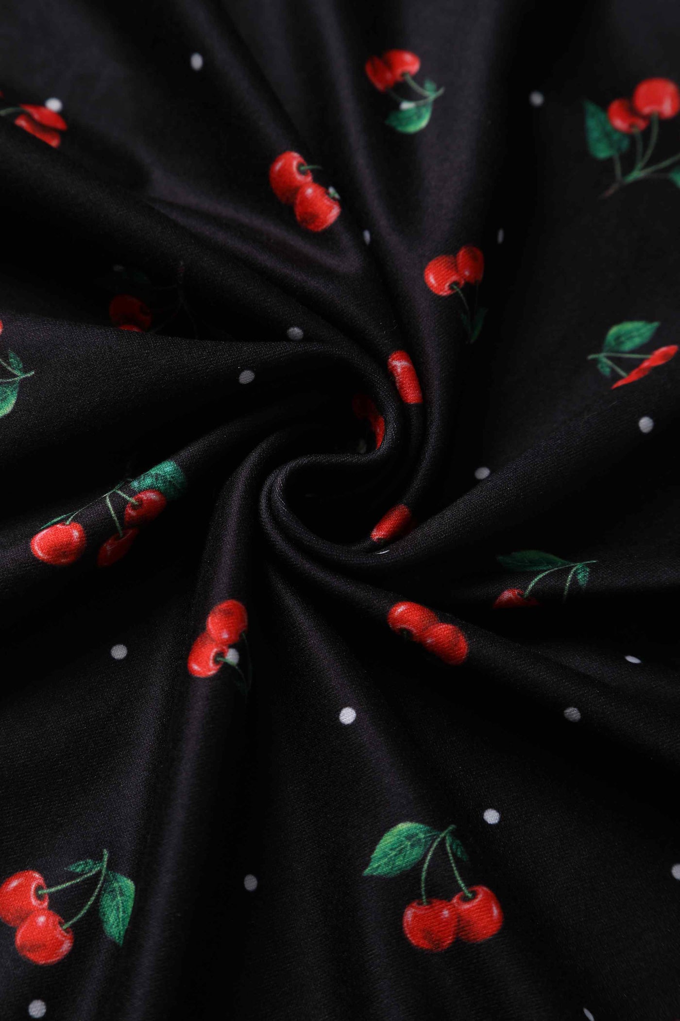 Billie Black Long Sleeved Cherry Dress