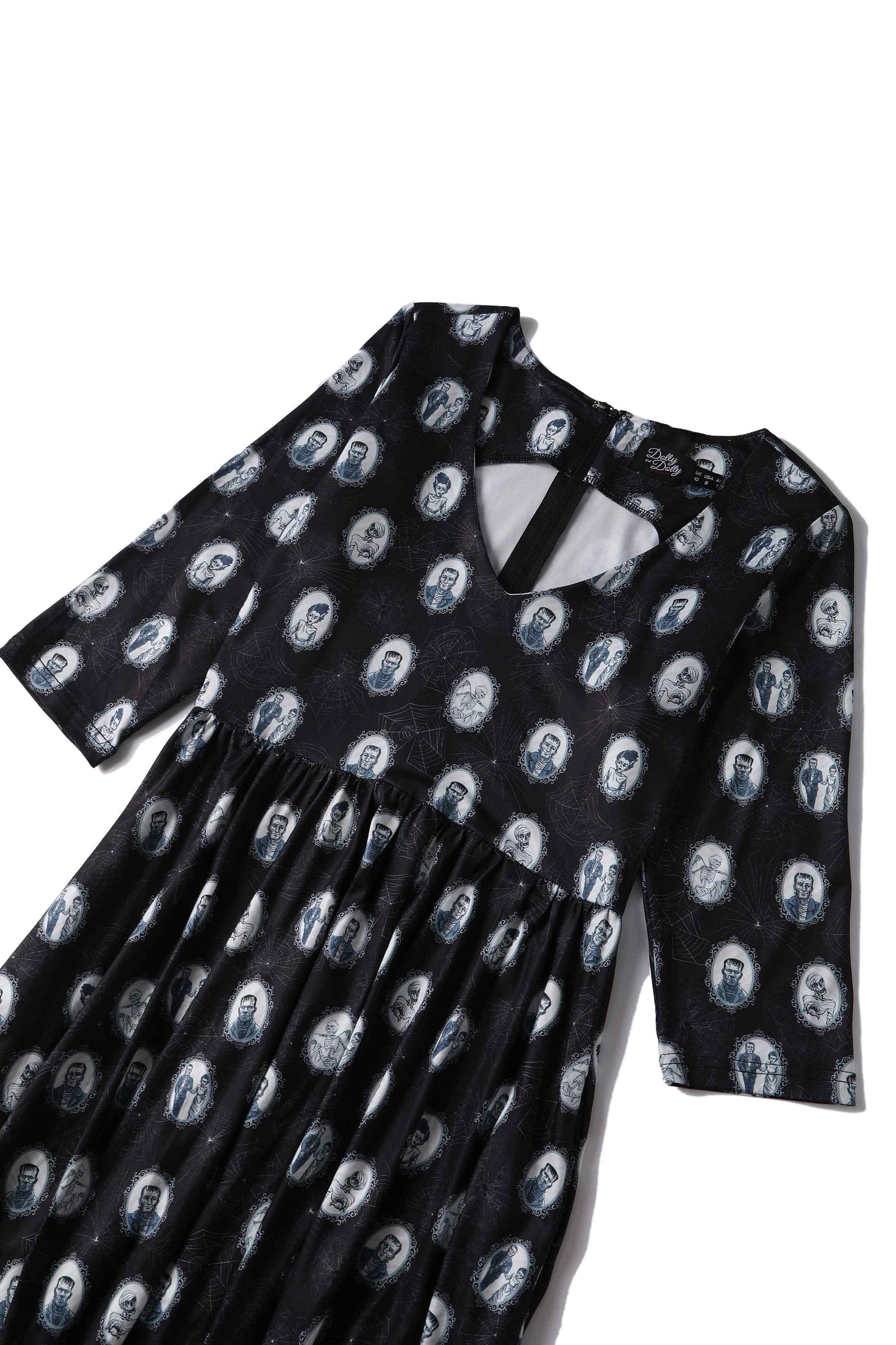 Close up view of Long Sleeved Frakenstein Monster Dress