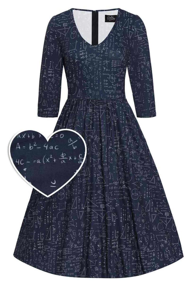 Dress Design Based On Math Billie Long Sleeved Maths Dress