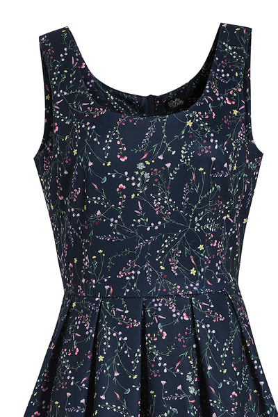 Navy Blue Meadow Dress