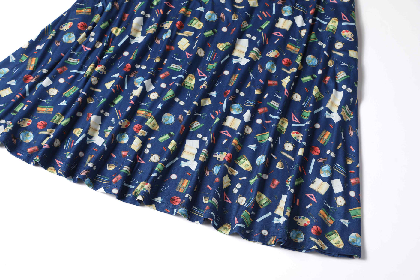 Close up view of Navy School Supply Short Sleeved Dress
