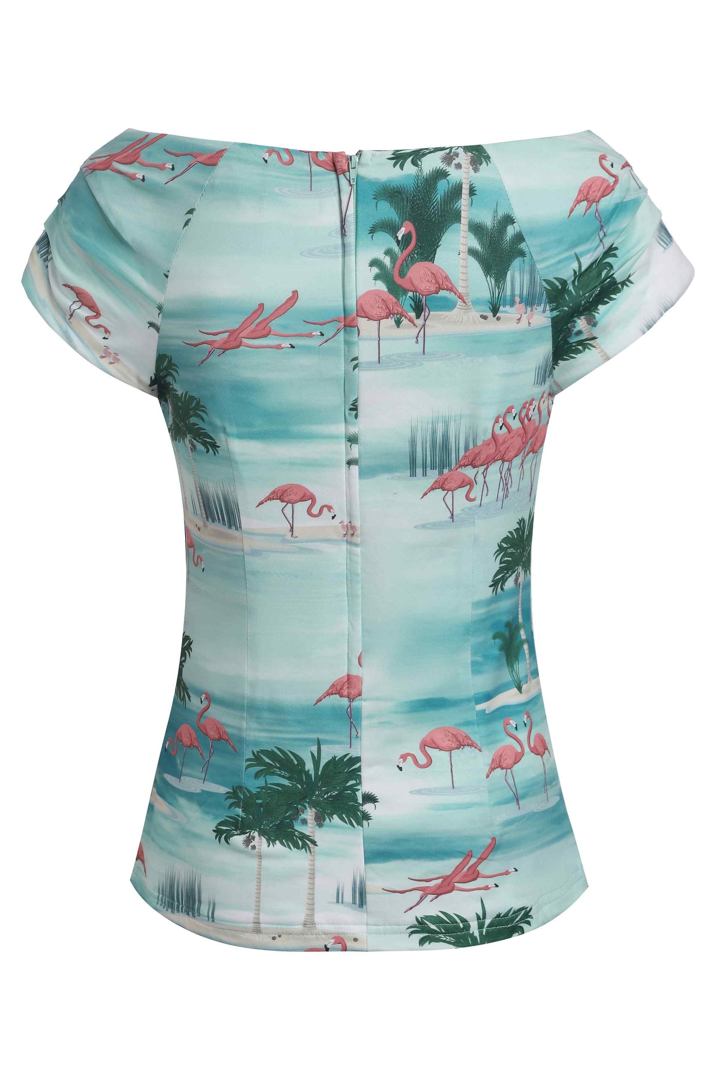 Off Shoulder Flamingo Top