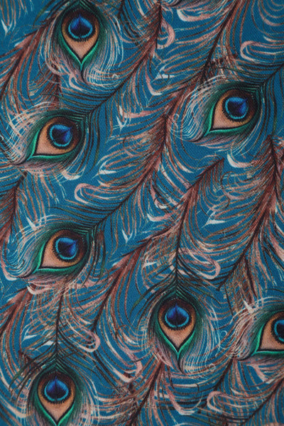 Peacock Feather Swing Dress
