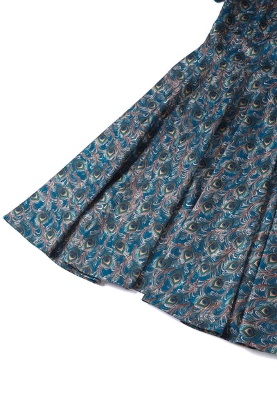 Peacock Feather Swing Dress