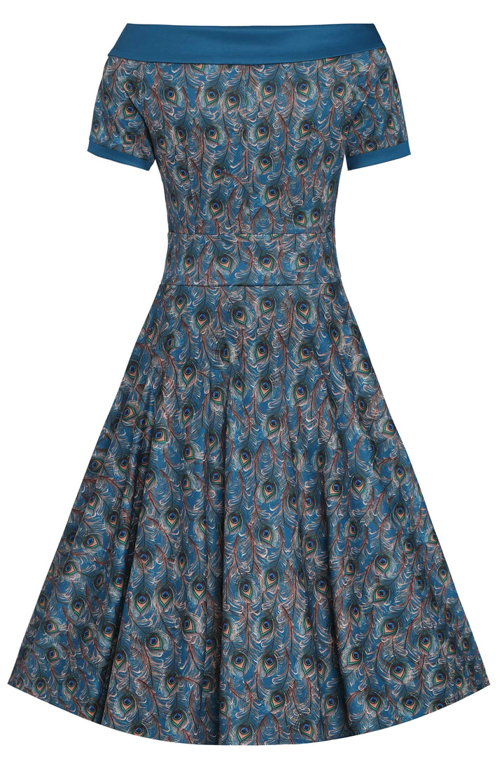 Darlene Peacock Feather Swing Dress Darlene Peacock Feather Swing Dress
