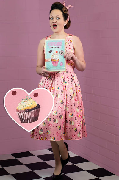 Pink Cupcake Swing Dress
