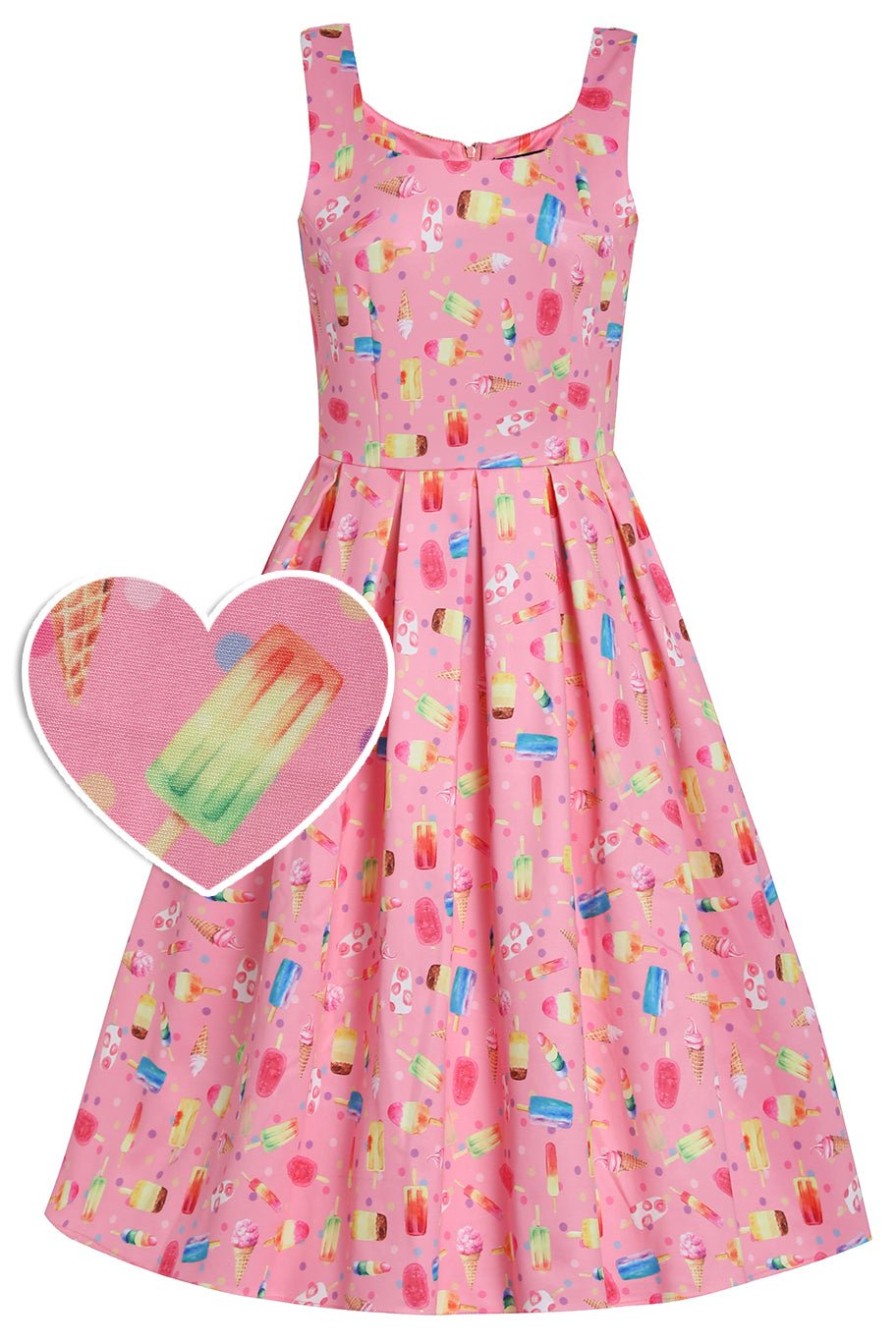 Pink Ice Lolly Swing Dress