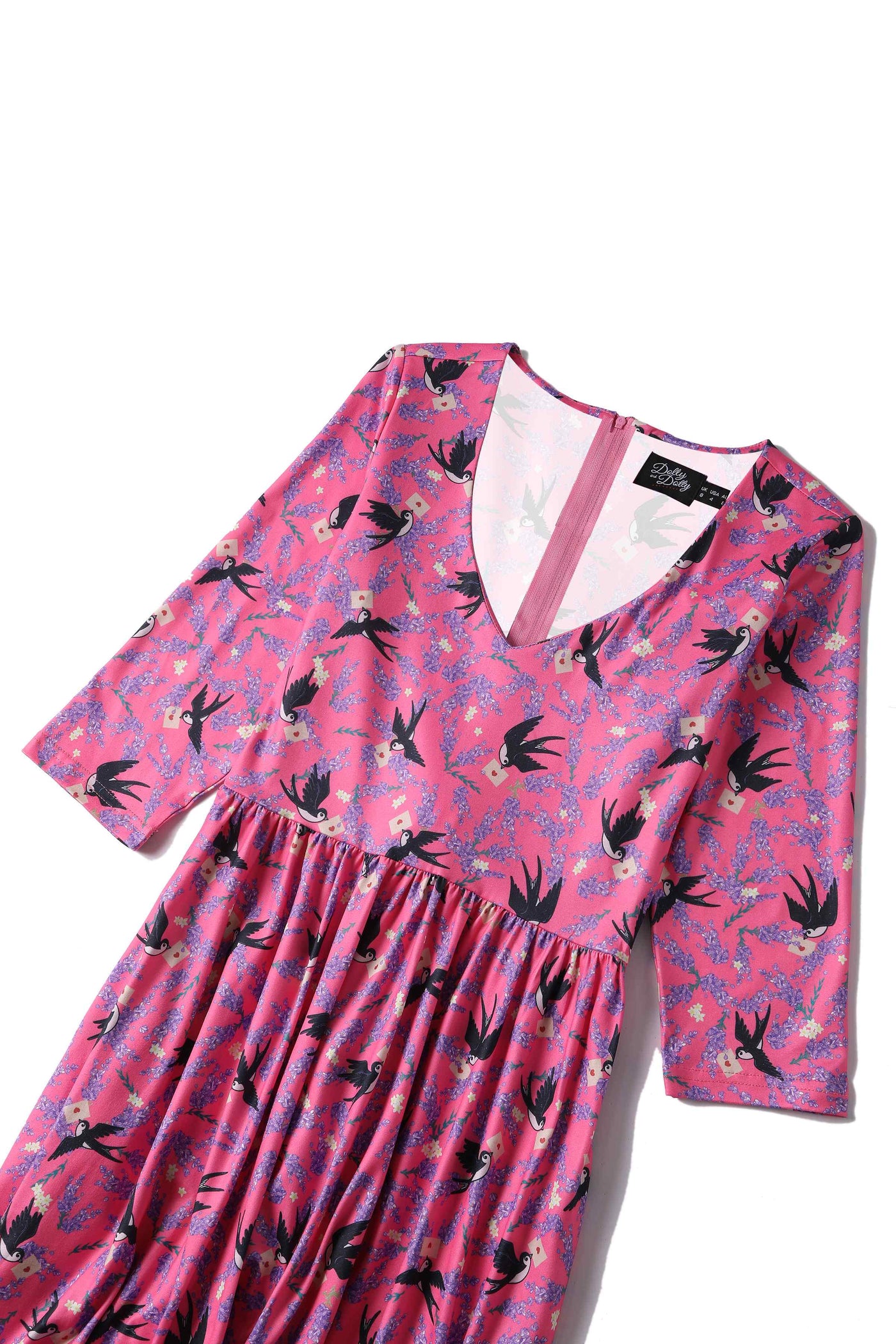 Pink Swallow Dress